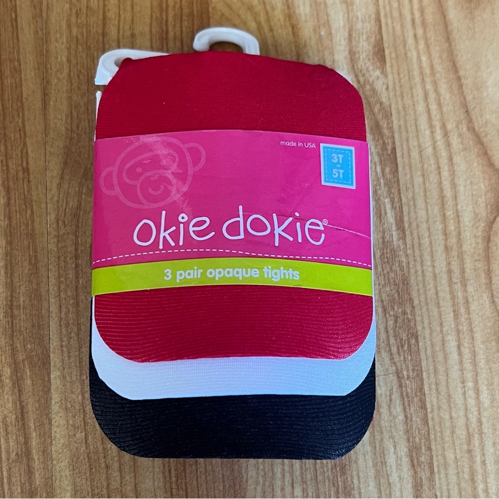 Okie Dokie girls tights set